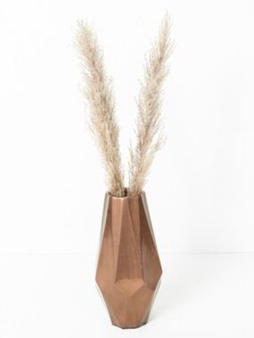 Uncommon James Geo Faceted Vase in Bronze Metallic